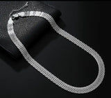 Sterling Silver Mesh Bracelet & Necklace