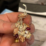 Sterling Silver Ruby Brooch
