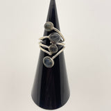 Sterling Silver Four Stone Labradorite Ring Size 7-9