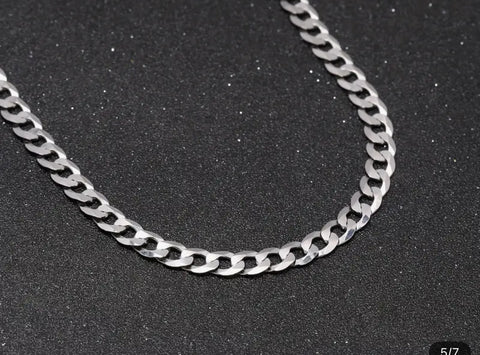 Sterling Silver Cuban Figaro Necklace