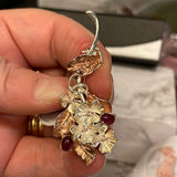 Sterling Silver Ruby Brooch