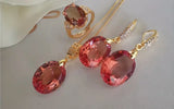 Colour changing 18Kt adjustable Gemstone Set