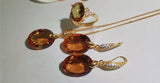 Colour changing 18Kt adjustable Gemstone Set