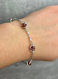 Sterling Silver 925 & Baltic Amber Modern Twist Bracelet
