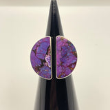 Sterling Silver Purple Turquoise Size 8/9 Ring