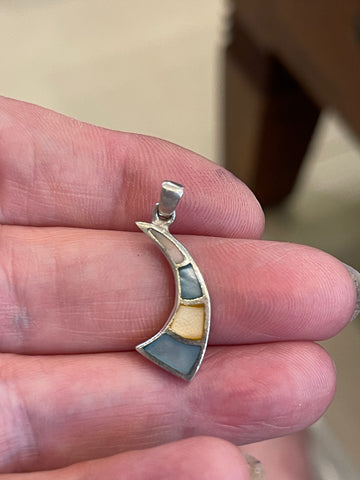 Sterling Silver Sail Shape Pendant
