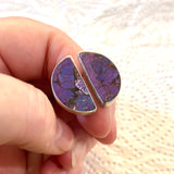 Sterling Silver Purple Turquoise Size 8/9 Ring