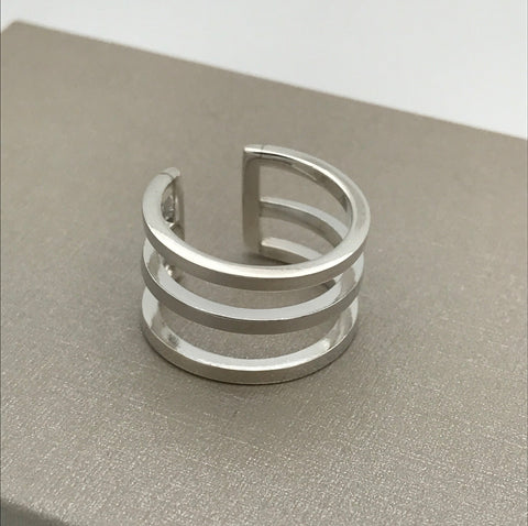 Sterling Silver Triple Band Ring
