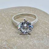 Massive 11mm Diamond Solitaire Ring