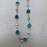 Glasses/Spectacles/Sunglasses Dainty Crystals Gold Chain Strap