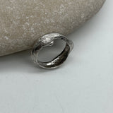 Sterling Silver Gold Vermeil Branch sz 7 1/2 Ring