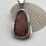 Sterling Silver Amber Pendant