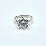 Massive 11mm Diamond Solitaire Ring