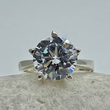 Massive 11mm Diamond Solitaire Ring