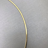 Gold Vermeil Omega Domed Gold/Silver reversible 2.2mm Chain