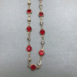 Glasses/Spectacles/Sunglasses Dainty Crystals Gold Chain Strap