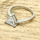 Sterling Silver Prism 9mm Diamond Solitaire Ring