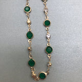 Glasses/Spectacles/Sunglasses Dainty Crystals Gold Chain Strap