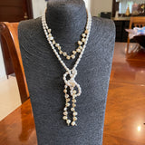 Beautiful Open Ended Cultured Pearl Necklace