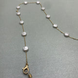 Glasses/Spectacles/Sunglasses Dainty Button Pearl Chain Strap