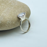 Massive 11mm Diamond Solitaire Ring