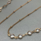 Glasses/Spectacles/Sunglasses Clear Faceted Crystal Chain Strap
