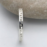 Sterling Silver Stunning Baguette Diamond Hoop Earrings