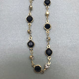 Glasses/Spectacles/Sunglasses Dainty Crystals Gold Chain Strap