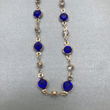 Glasses/Spectacles/Sunglasses Dainty Crystals Gold Chain Strap