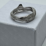 Sterling Silver Gold Vermeil Branch sz 7 1/2 Ring