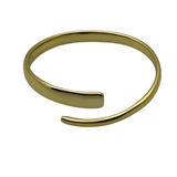 Gold Vermeil Cross-over Ring