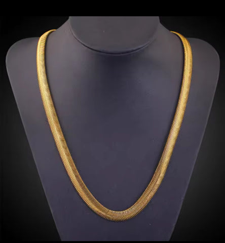Gold Snake Bone Chain 6mm