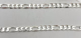 Sterling Silver Cuban Figaro Bracelet