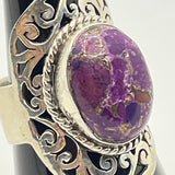 Sterling Silver Purple Turquiose Ring Size 7