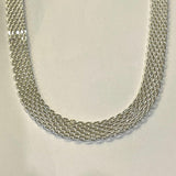 Sterling Silver Mesh Bracelet & Necklace