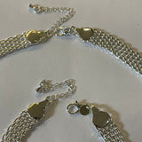 Sterling Silver Mesh Bracelet & Necklace