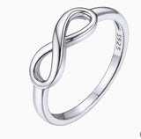 Sterling Silver Small Infinity Ring