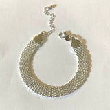 Sterling Silver Mesh Bracelet & Necklace