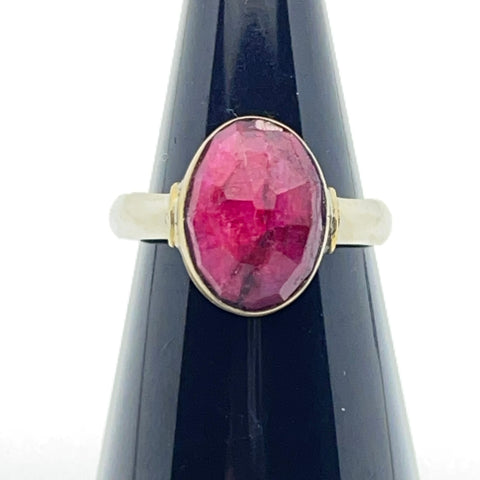 Sterling Silver Ring With Ruby  (9)