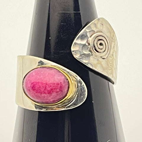 Sterling Silver Ruby Ring Size 10-13