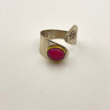 Sterling Silver Ruby Ring Size 10-13