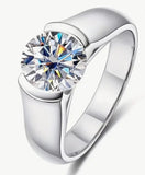 2Ct Moissanite Diamond 80mm Solitaire Ring