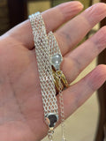 Sterling Silver Mesh Bracelet & Necklace