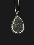Druzy Pave Stones Necklace