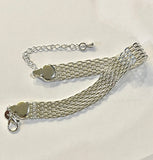 Sterling Silver Mesh Bracelet & Necklace
