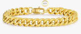 Gold Vermeil Sterling Silver Hip Hop Cuban Bracelet