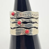Sterling Silver ruby ring Size 9