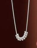 Sterling Silver with Dainty Silver Beads Necklace