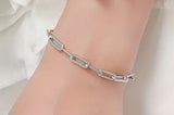 Sterling Silver Paperclip Chain Bracelet