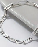 Sterling Silver Paperclip Chain Bracelet